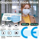 50Pcs Disposable Face Mask 3 Layer Protective Anti-Dust Respirator