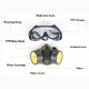 Gas Mask Protection Filter Chemical Respirator Safety Dust Mask Paint Spray Pesticide Anti Dust Respirator - A