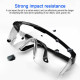 Safety Goggles Foldable Adjustable Anti-fog Anti-Sneeze Liquid Eye Protection Anti-Droplets Windproof Lab Glasses Clear Lens - B