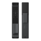 3D Face Smart Door Lock Security Camera Monitor Intelligent Fingerprint Password Biometric Electronic Key Unlock - Black