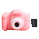 8M 1080P 4X Zoom Mini Digital Camera 2 inch Screen support 32GB TF Card for Kids Baby Cute Camcorder Video Chil - Pink