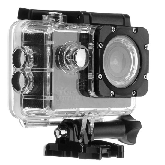 Winksoar WIFI Ultra 16MP HD 720P Sports Action Waterproof Camera with Remote Control - Black