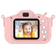 X10S Unicorn Digital Toy Camera 4000W 2.0 IPS Screen Childrens Camera for Kid Birthday Gift - Pink