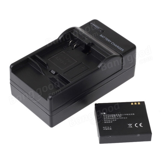 Rechargeable Battery Charger With Car Charger For Xiaomi Yi Action Camera US Plug