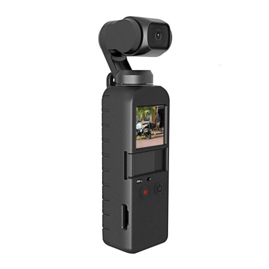 PULUZ PU374 Protector Silicone Cover Protective Case for DJI OSMO Pocket Sport Action Camera - Green