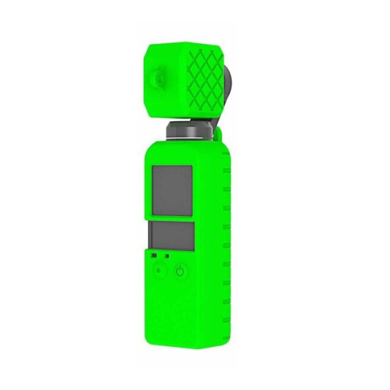 PULUZ PU374 Protector Silicone Cover Protective Case for DJI OSMO Pocket Sport Action Camera - Green