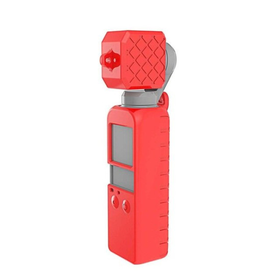 PULUZ PU374 Protector Silicone Cover Protective Case for DJI OSMO Pocket Sport Action Camera - Green