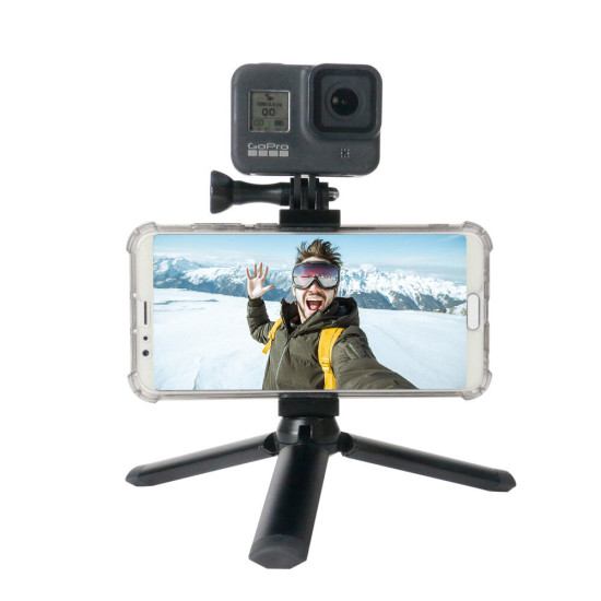 For Gopro Aluminum Alloy Mobile Phone Clip Sports Camera Clip Camera Accessories for Vlog Live Shooting - Aluminum phone holder