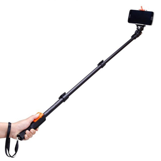 Yunteng 1288 Selfie Stick Handheld Monopod with Phone Holder and bluetooth Shutter for Camera Phone