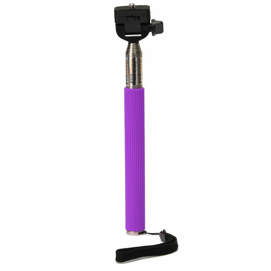 Extendable Handheld Selfie Stick Monopod with Clip for Smartphone - Pink