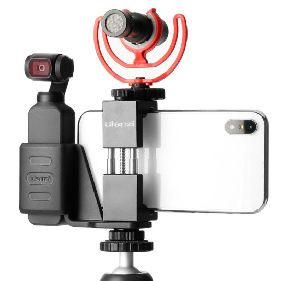 Ulanzi OP-1 Holder ST-02 Phone Clip Clamp MT-03 Tripod with 360 Degree Rotation Ballhead for DJI OSMO Pocket Gimbal Camera