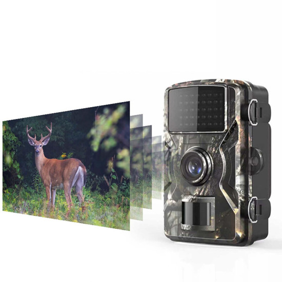 H1 1080P Outdoor Hunting Scouting Camera Night Vision Infrared Motion Activated Sensor Hunting Trail Camera IP66 Waterproof Monitoring Camera for Wildlife