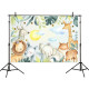 5x3FT 7x5FT 9x6FT Cartoon Forest Animal Birthday Studio Photography Backdrops Background - K10 Pro