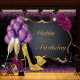 5x3FT 7x5FT 9x6FT High Heel Glass Purple Balloon Studio Birthday Photography Backdrops Background - A