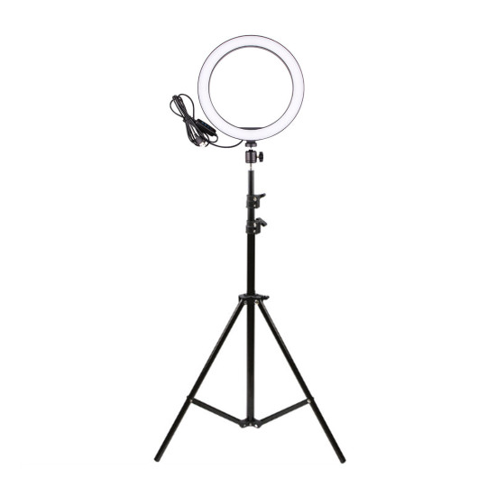 16cm LED Ring Light Dimmable LED Beauty Ring Fill Light Photography for Selfie Live Stream Broadcast with Tripod Stand for Youtube Vloging - 160cm