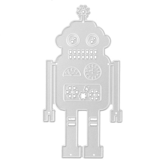 Robot Pattern DIY Cutting Scrapbook Card Photo Album Paper Embossing Craft Decoration