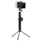 Glisteny New Detachable Aluminum Alloy Selfie Stick Hanheld Gimbals Supports for Go Pro and Mobile Phones