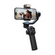 HOHEM M6 Mobile Phone Anti-shake Gimbal Magnetic Suction AI follow-up Infinite rotation Fill Light OLED Large-screen Display 400g Load-bearing Handheld Live Shooting Stabilizer - Without Fill Light