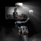 HOHEM M6 Mobile Phone Anti-shake Gimbal Magnetic Suction AI follow-up Infinite rotation Fill Light OLED Large-screen Display 400g Load-bearing Handheld Live Shooting Stabilizer - Without Fill Light