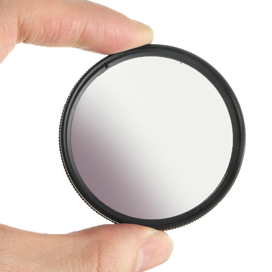 Grad Gradient Gray Lens Filter 49/52/55/58/62/67/72/77mm for Canon for Nikon DSLR Camera - 62mm