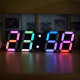 High-Brightness LED Large Size Font RGB Rainbow Color Desktop Digital Tube DIY Alarm Clock Wall Decoration Living Room LED Clock Module Set - Unsoldered Version