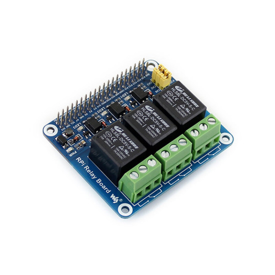 Catda C2367 3-Way Relay Expansion Board Relay GPIO Interface For Raspberry Pi - Blue