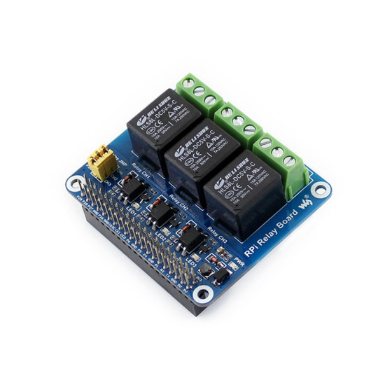 Catda C2367 3-Way Relay Expansion Board Relay GPIO Interface For Raspberry Pi - Blue