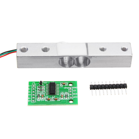 HX711 24bit AD Module + 1kg Aluminum Alloy Scale Weighing Sensor Switch Load Cell Kit