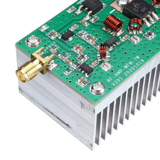 7W 65-110MHz High Frequency FM Power Amplifier Board RF Transmitting Antenna Debugging Module