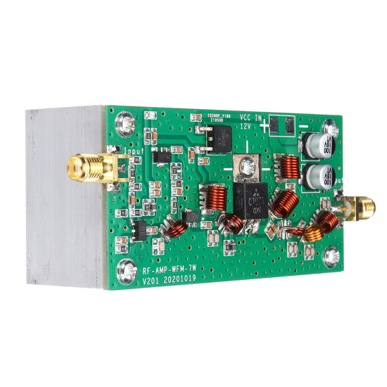 7W 65-110MHz High Frequency FM Power Amplifier Board RF Transmitting Antenna Debugging Module