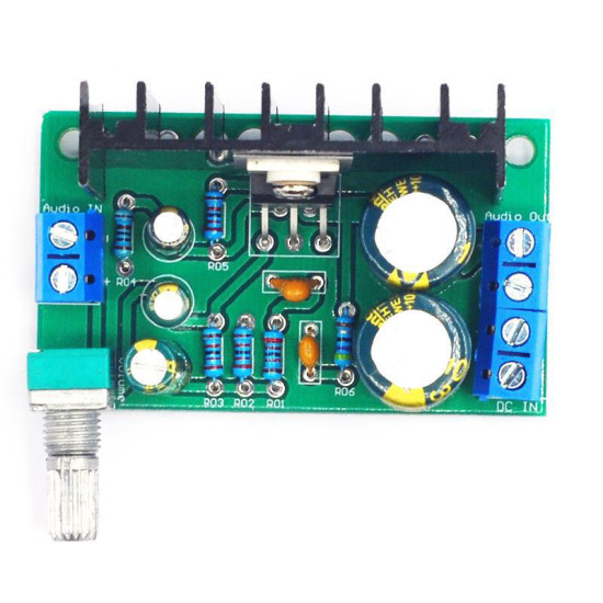 AOQDQDQD TDA2050 Mono Audio Power Amplifier Board Module DC/AC 12-24V 5W-120W 1 Channel