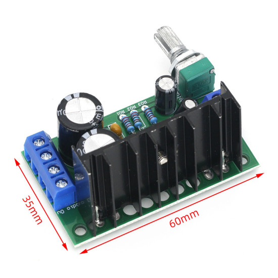 AOQDQDQD TDA2050 Mono Audio Power Amplifier Board Module DC/AC 12-24V 5W-120W 1 Channel