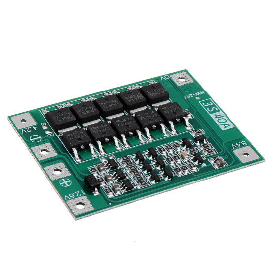 3S 11.1V 12.6V 40A 18650 Li-ion Lithium Battery BMS Protection Board