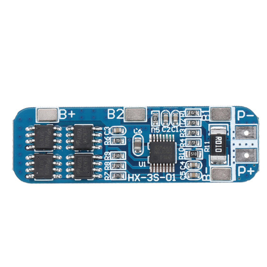 3pcs 3S 12V 18650 10A BMS Charger Li-ion Lithium Battery Protection Board Circuit Board 10.8V 11.1V 12.6V