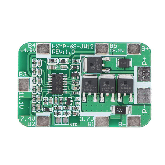 3pcs 6S 14A 22.2V 18650 Battery Protection Board for 18650 Li-ion Lithium Battery Cell Charger Protect Module PCB BMS 