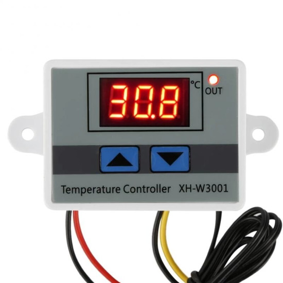 XH-W3001 10A 12V 24V 220V AC Digital LED Temperature Controller for Incubator Cooling Heating Switch Thermostat NTC Sensor - Probe